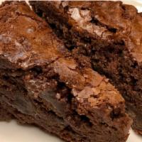 Ghirardelli Fudge Brownie · Vanilla ice cream, chocolate syrup, salted caramel
