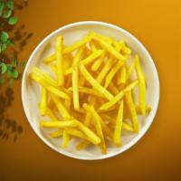 Crispy Fries · Idaho potato fries cooked until golden brown and garnished with salt.