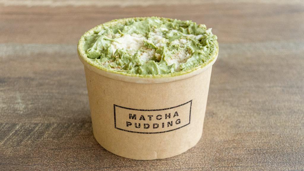 Matcha Pudding · *Upgraded* Homemade matcha pudding is made with high quality MEM Tea matcha powder.
Note: Matcha is naturally caffeinated