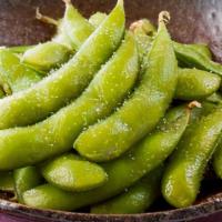 Edamame · Steamed Japanese green bean. Gluten free and vegan.