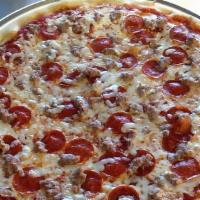 Supreme Delight Pizza · Sausage, pepperoni, meatballs, mushrooms, onions, peppers and garlic.