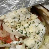 Chicken Gyro · Lettuce, Tomato, Onion, & Tzatziki