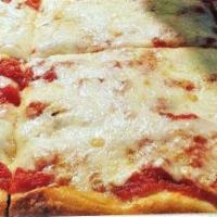Plain Sicilian Thick Crust Round Pizza · Add toppings for an additional charge.