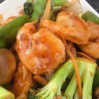 #99A. Shrimp With Garlic Sauce · Spicy.