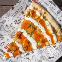 Hot Chick (Square) · Buffalo chicken pizza with bleu cheese ( substitute with ranch ).