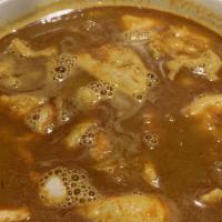 Curry Chicken Noodle Soup · Curry noodle soup with chicken. does not include rice. hot and spicy.