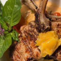 Pork Chops With Mango Chutney · Oven-roasted pork chops with mango chutney in red curry sauce. Hot and spicy.