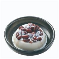 Almond Pudding With Red Beans · 