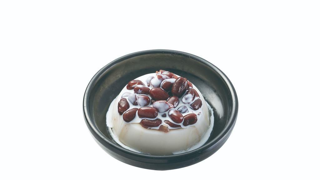 Almond Pudding With Red Beans · 