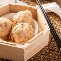 Steamed Fish Ball 腐皮鲮鱼球 · 3 pieces