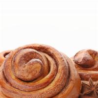 Cinnamon Bun · Classic cinnamon bun topped with a sweet glaze.