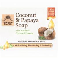 Coconut & Papaya Soap · Coconut & Papaya Soap With Vanilla & Oatmeal Extracts,Moisturizing, Blemishing & Softening.*...