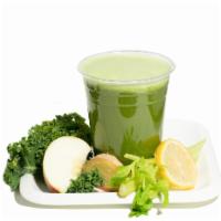 Green Juice · Kale-Parsley-Celery-Cucumber
Apple-Lemon-Ginger
