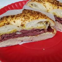 New Yorker · Hot pastrami, melted Swiss, spicy mustard