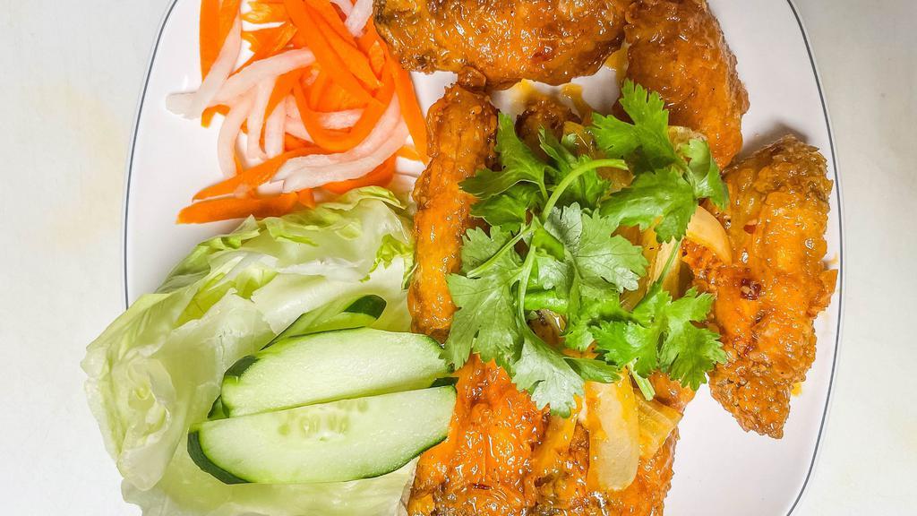 Wings Time Fish Sauce · Crispy wings tossed in fish sauce.