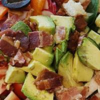 Napa · Grilled chicken, cranberries, spiced pecans, apples, goat cheese, red onion, avocado, balsam...