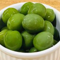 Castelvetrano Olives · 1 pint | Sicilian green olives famous for their green color, irresistible buttery-sweet flav...
