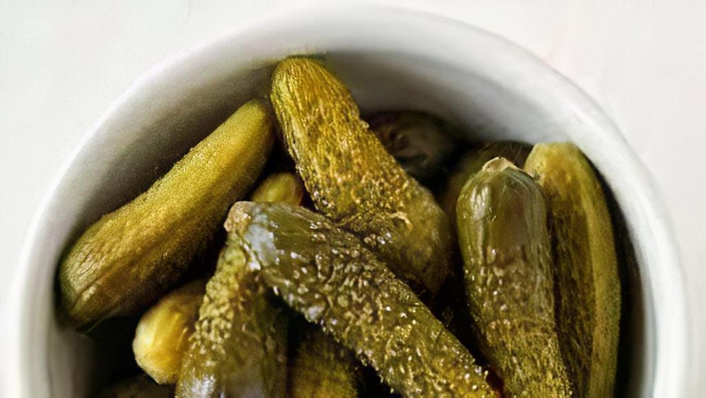 Cornichons · 1 pint | The perfect salty and tart side bite for a great sandwich.