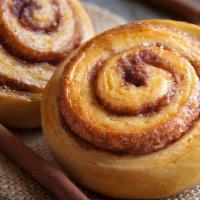 Cinnamon Danish · Multilayered sweet pastry with cinnamon.