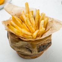 French Fries · Golden-crispy fries baked and seasoned to perfection.