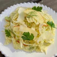 Shaved Fennel Salad · Local Apples, Pistachio and Piave Vecchio