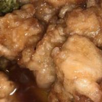 Sesame Shrimp · Hot and spicy. Breaded fried shrimp ball sautéed with broccoli in honey wine sauce. Served w...
