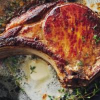 Double Cut Berkshire Pork Chop W/ Fries - Double Cut Berkshire Pork Chop W/ Fries · Thick cut (16oz), locally-raised, bone-in Berkshire Pork Chop, broiled to perfection in our ...