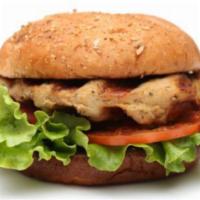Chicken Cutlet Sandwich · Delicious sandwich, topped with Breaded chicken, cheese, lettuce, tomato and mayo.