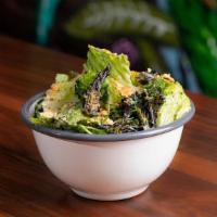 Broccolini Caesar Salad · Nori caesar dressing, smoked crouton crumble, broccoli, romaine, and broccolini. Available a...
