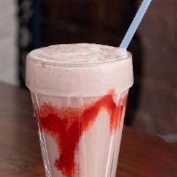 Strawberry Shake · Our vanilla soft serve mixed with a strawberry puree. If dining in, for a special treat, ask...