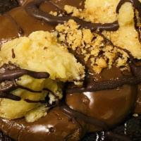 Cookie Dough Brownie Bar · Vegan