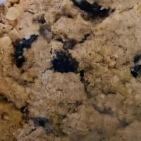 Oatmeal Raisin Cookie · Jumbo vegan cookie