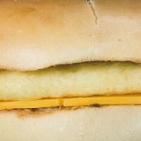 Just Egg & Cheese Sandwich · JUST Egg patty with vegan Chao cheese. Choose plain bagel, everything bagel or English Muffi...