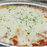 Baked Ziti · Served with garlic bread.