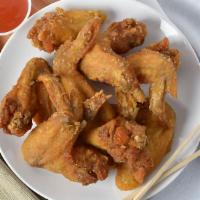 Fried Chicken Wing · Six pieces.