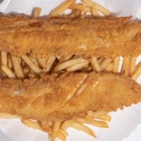 2 Pieces Whiting Fish With Fries · 