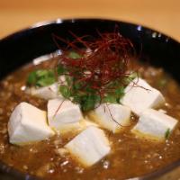 Mapo To Fu Bowl Don (Japanese Style) · Our house made Japanese style Mapou To-Fu over a pile of rice. Loaded with To-Fu. Scallions,...
