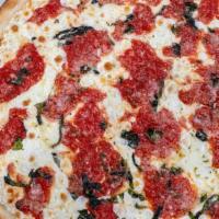 Margarita Pizza Slice · Fresh mozzarella cheese, fresh basil, and homemade tomato sauce.