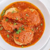 Side Of Meatballs · Ground meat prepared with bread crumbs, minced onion, and italian seasoning.