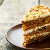 Carrot Cake · A slice of moist cake made with fresh carrots.