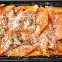 Penne Alla Vodka · Penne in our home-made vodka sauce and grated cheese.