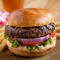 The Uno Burger · A half-pound burger grilled to your liking and topped with housemade garlic mayo, lettuce, t...
