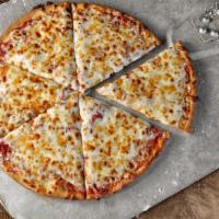 Kids' Cheese Pizza · Thin crust pizza with mozzarella cheese.