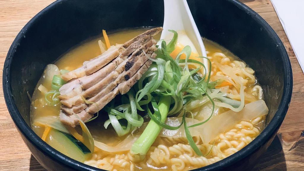 Pork Ramen · Korean noodle soup with pork.