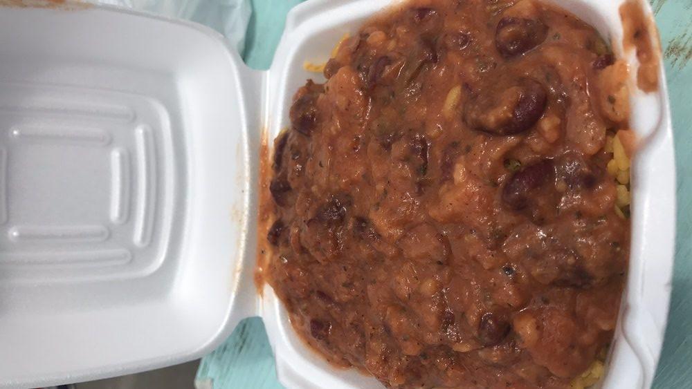 Rice & Beans Lunch · High quality, parboiled Spanish rice and homemade Spanish beans with Juan and Maria's special seasonings, cooked to perfection.  No special instructions.