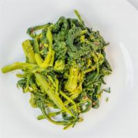 Broccoli Rabe · Broccoli rabe sauteed in garlic and oil.