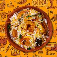 Shrimp Peshawari Biryani  · Our long grain basmati rice cooked with shrimp marinated in yogurt and house spices in our s...