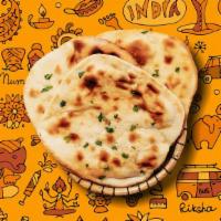 Naan  · House made pulled and leavened dough baked to perfection in an Indian clay oven
