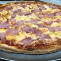 Hawaiian Pizza · Diced pineapple and ham.