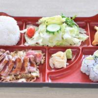  Beef Teriyaki Bento · Consuming raw or undercooked meats, poultry, seafood, shellfish, or eggs may increase your r...